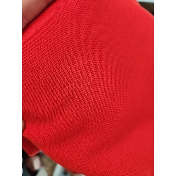 SOLD Jonathan Logan Red Orange Dress Jacket Set Vintage Polyester 16-18" PTP - Picture 11 of 12